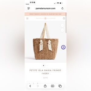 Pamela Munson Petite Isla Bahia Fringe - Ivory